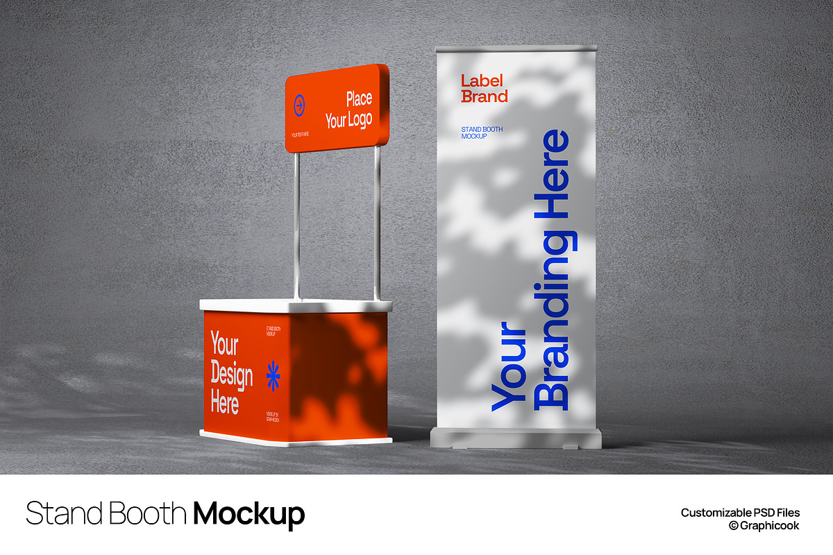 Stand Booth Mockup, a Mockup by graphicook (Photo 1 of 4)