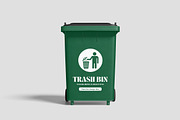 Trash Bin Mockup, a Cups & Container Mockup by AndikaGraphic (Thumbnail 3 of 5)