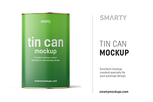 Tin Can Mockup 4250 Ml