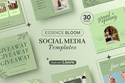 Bloom | Skincare Canva Template, a Social Media Template by prajapixels (Thumbnail 1 of 6)