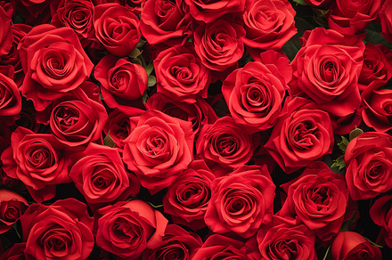 Red roses background, a Nature Photo by MistyDay