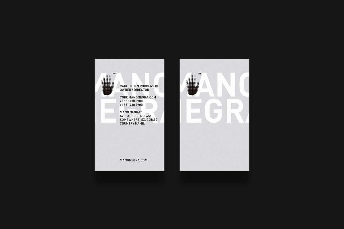 Business cards template: Mano Negra, a Business Card Template by Srg® (Photo 1 of 4)