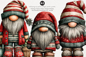 Vintage Santa Claus Striped Santa, a Transportation Illustration by Digital Artistic99