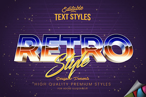 80s Text Style