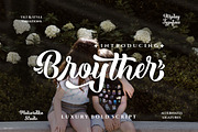 Broyther - Luxury Bold Script, a Script Font by Idea Studio (Thumbnail 1 of 10)