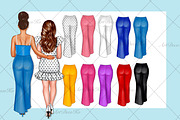 Best friends clipart, Soul sisters, a Person Illustration by DekoArt (Thumbnail 7 of 9)