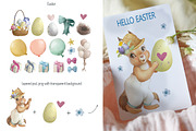 Watercolor Vintage Animal garden set, an Animal Illustration by TanyaSchuka (Thumbnail 9 of 11)