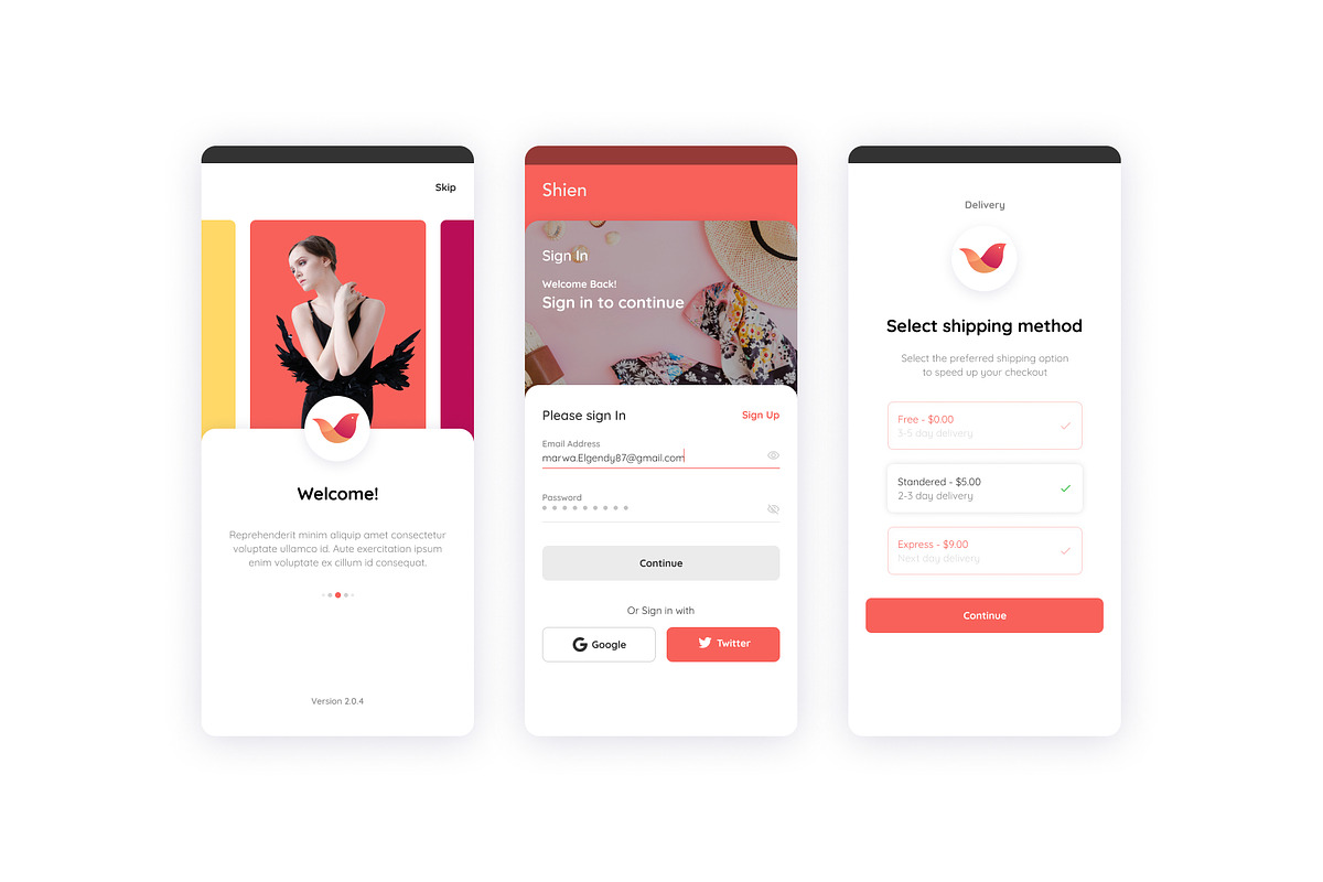 Shien E-commerce UI Kit, an App Template by marwa_elgendy (Photo 20 of 21)