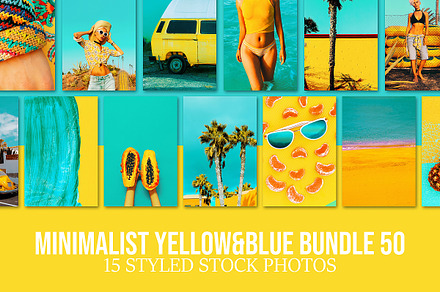 Minimalist yellow&blue bundle 50, a Person Photo by Jenya Porechenskaya