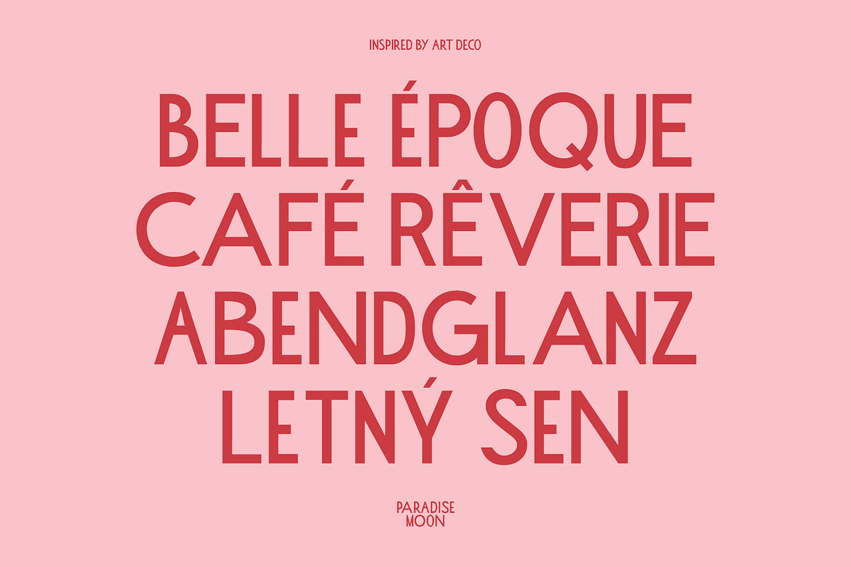 Paradise Moon l Art Deco Font, a Sans Serif Font by BilberryCreates (Photo 8 of 12)