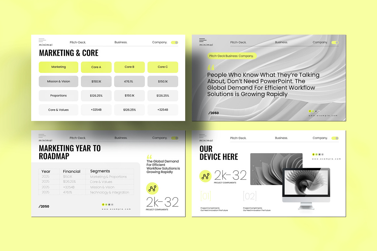 Minimal Pitch-Deck Presentation, a Presentation Template by Creative-Work (Photo 8 of 9)