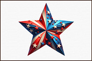 American Patriotic Star Clipart, an Illustration by Sublimation Artist (Thumbnail 3 of 6)