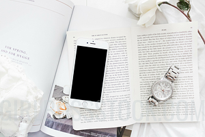 Styled Stock iPhone Mockup PNG