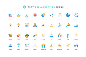 Collaboration teamwork chat icons, an Object Illustration by Lemberg Vector