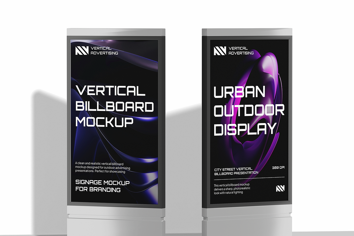 Vertical Billboard Mockup, an Advertising Mockup by Bartama Graphic (Photo 3 of 4)