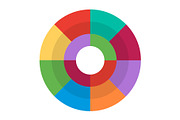 Color Circle Flat Icon, an Icon by Pexelpy (Thumbnail 1 of 2)