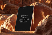 iPad Pro Among Rocks Mockup Set, an iPad Mockup by creatsy5 (Thumbnail 7 of 10)