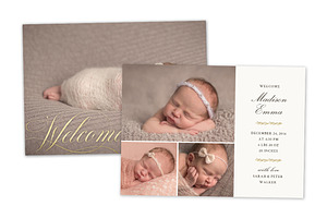 Birth Announcement Template CB079