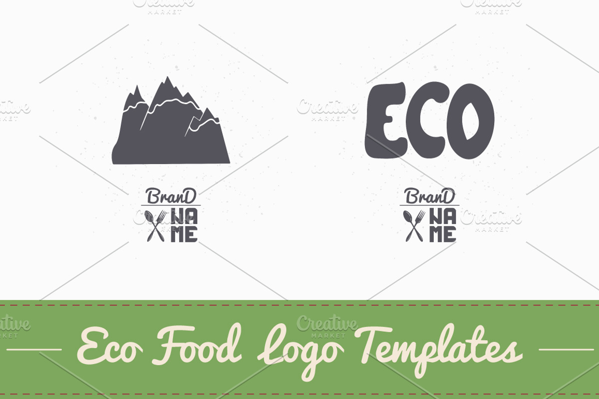 4 Eco Food Logos, a Branding & Logo Template by Zhemchuzhina (Photo 5 of 5)