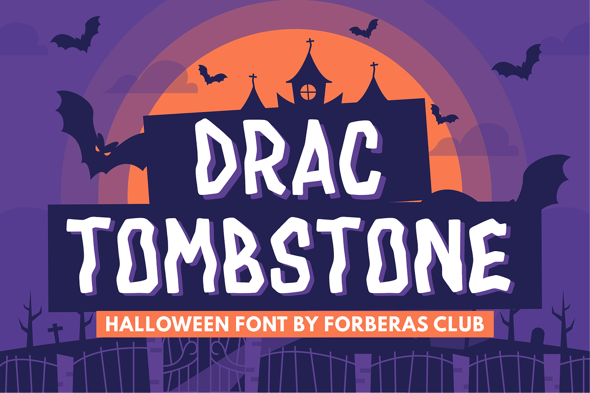 Drac Tombstone, a Serif Font by Forberas Club (Photo 1 of 8)
