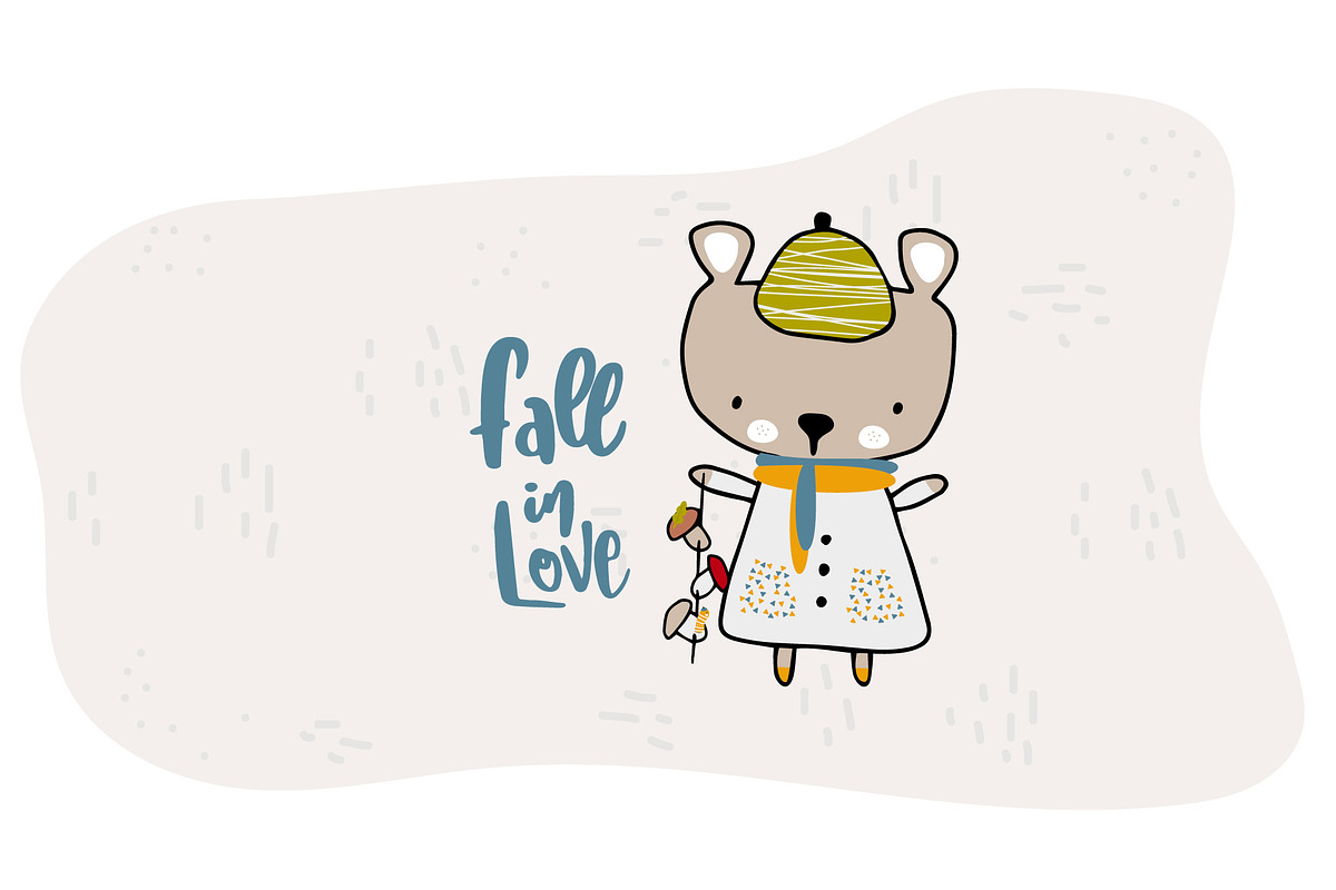 Hello autumn. Vector pack, an Animal Illustration by Alyonka_lis (Photo 7 of 7)