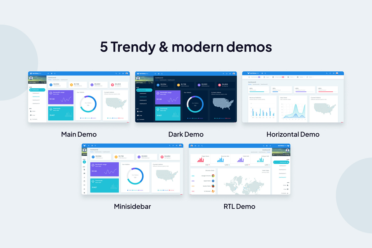 MaterialPro React Redux Admin preview 4