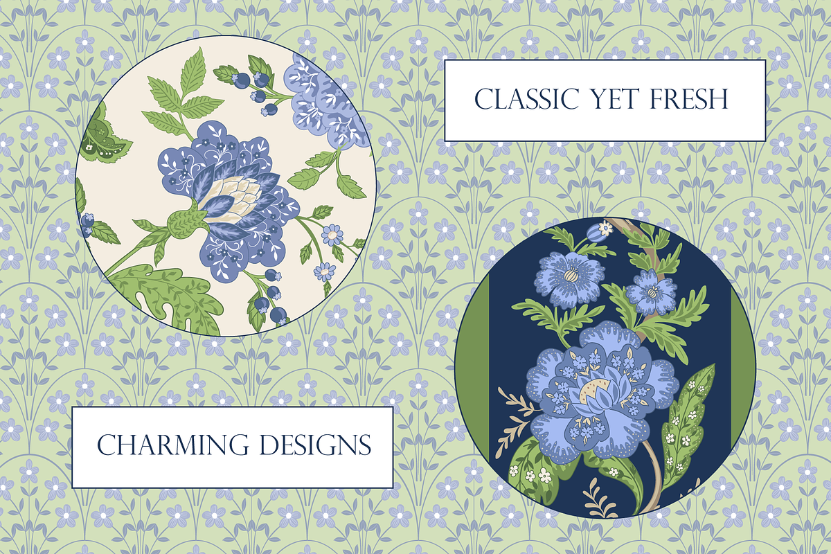 Blue and Green Boho Indian Patterns, a Pattern Graphic by RachelStudio (Photo 6 of 10)