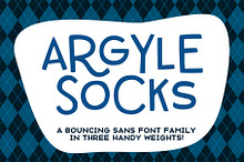 Argyle Socks: fun font in 3 weights!