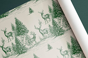 GREEN WINTER TOILE Seamless Pattern, a Pattern Graphic by AYAKA Studio Co. (Thumbnail 5 of 7)