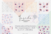 Inside Watercolor Floral Clipart, a Decorative Illustration by BalanceUA (Thumbnail 16 of 19)
