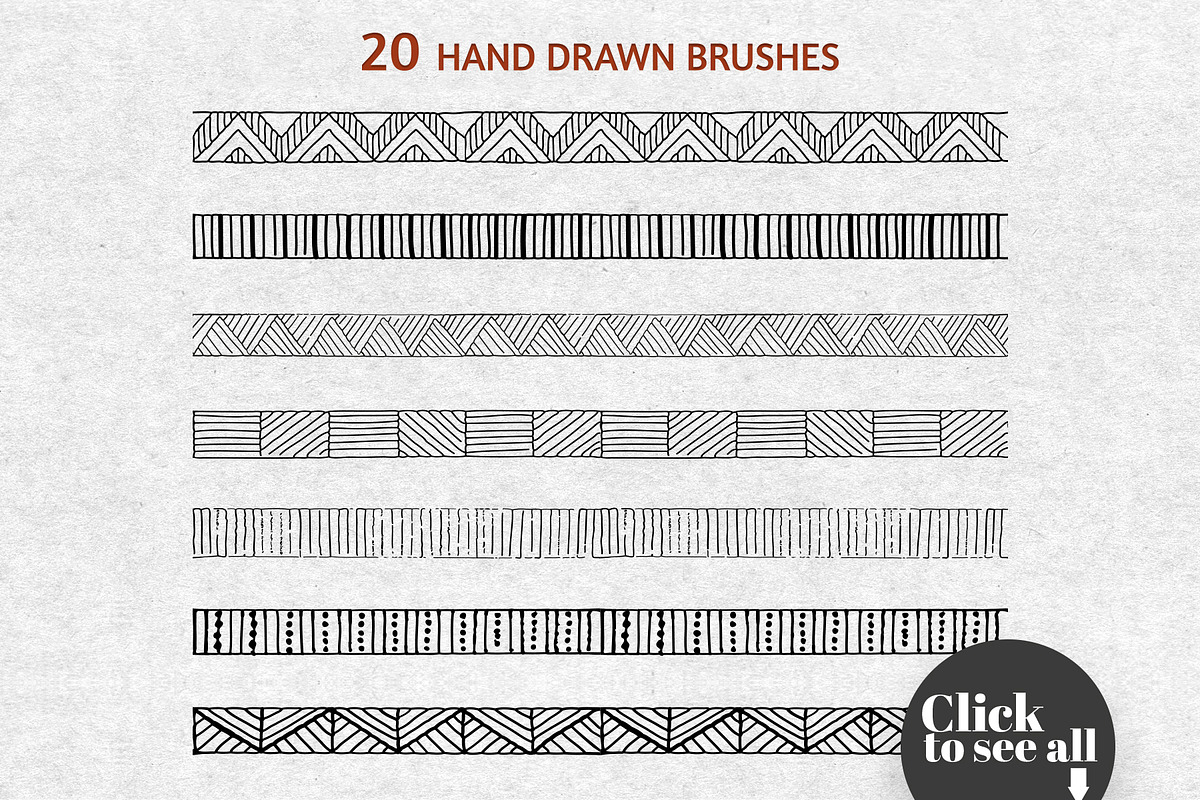Hand Drawn Geometric Patterns, a Pattern Graphic by Solana (Photo 11 of 13)