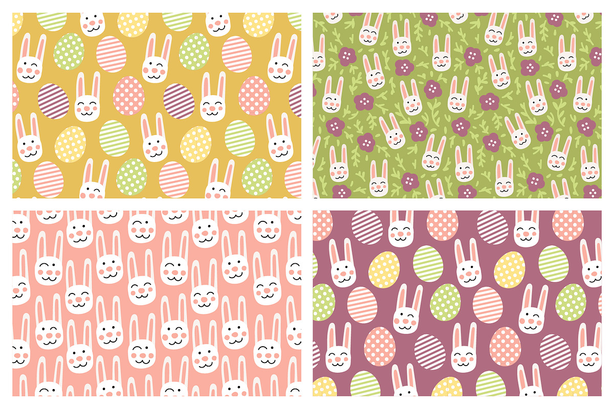 Happy Easter patterns elements cards, a Pattern Graphic by RevolutionizZed (Photo 10 of 16)