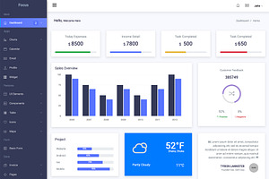 Focus Bootstrap Admin Template