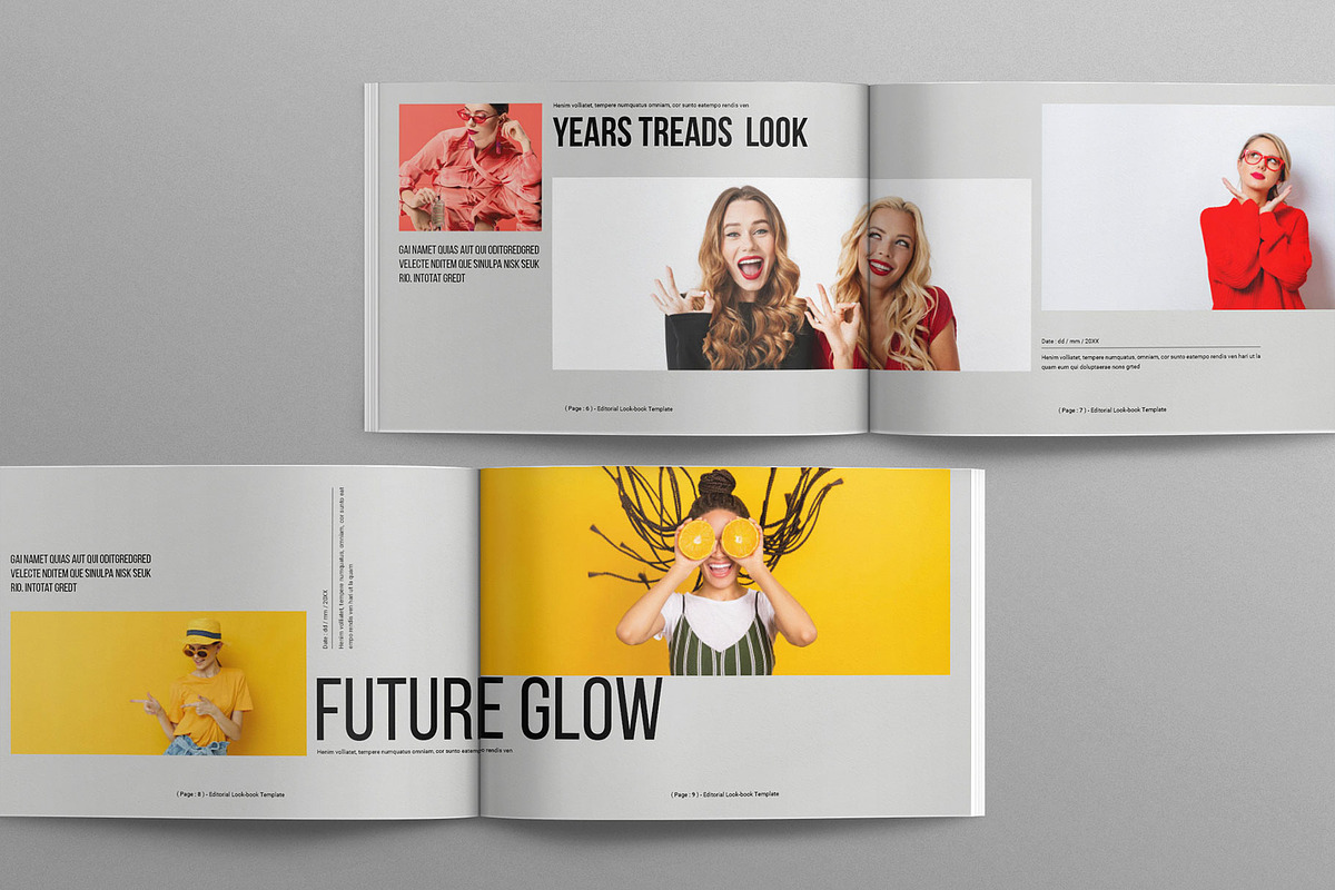 Editorial Lookbook Template Landscap preview 4