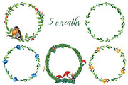 Forest Birds - Gouache Clipart Set, an Animal Illustration by Mashamashastu (Thumbnail 6 of 11)