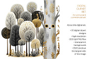 Golden Kingdom Storybook Clipart, a Decorative Illustration by The Dutch Lady Designs (Thumbnail 9 of 10)