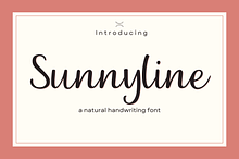 Sunnyline — A Natural Handwriting