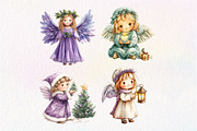Winter Snow Angel Clipart, an Illustration by Dream Creation (Thumbnail 7 of 7)