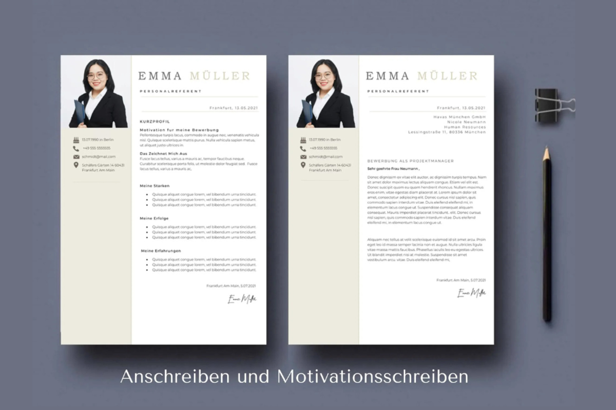 Bewerbungsvorlagen Word Lebenslauf, a Resume Template by Climbwithelevator (Photo 3 of 10)