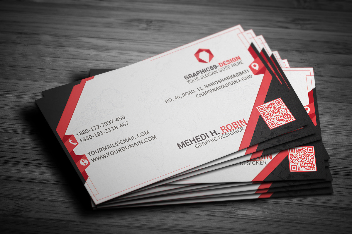 Creative Business Card Design vol-02, a Business Card Template by graphica59 (Photo 1 of 9)