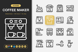 Coffee Maker Icons