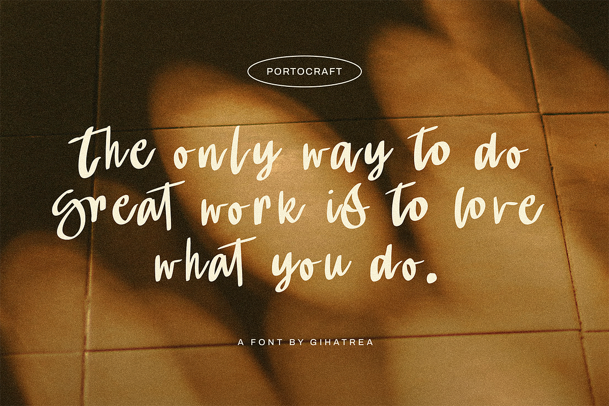 Gihatrea Casual Brush, a Handwritten Font by Portocraft (Photo 3 of 10)