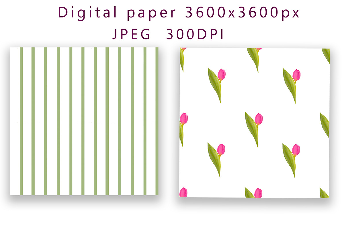 Floral Patterns Floral Digital Paper, a Pattern Graphic by TetianaArt (Photo 2 of 5)