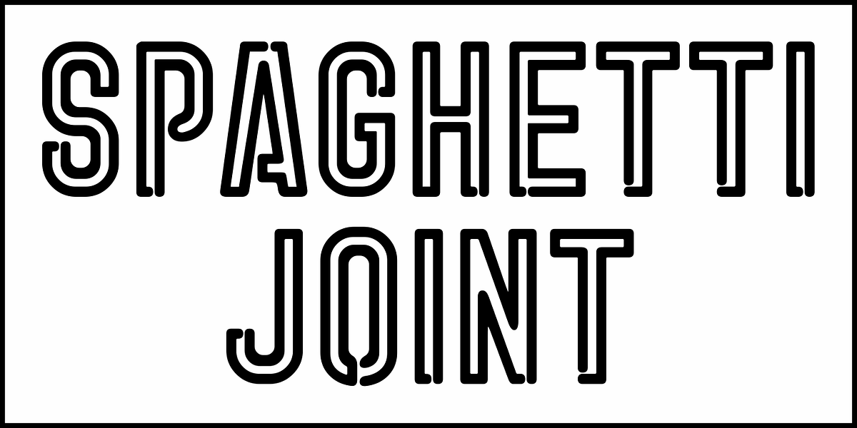 Spaghetti Joint JNL, a Sans Serif Font by Jeff Levine Fonts (Photo 2 of 5)