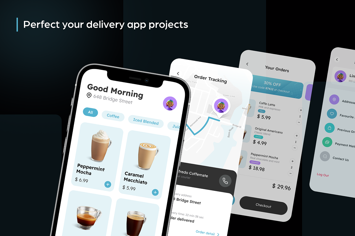 Veroo Delivery App UI Kit, an UI Kit Template by phoneixdesign (Photo 6 of 6)