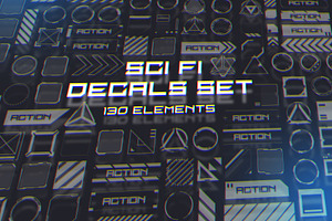 Simple Sci Fi Decals Set
