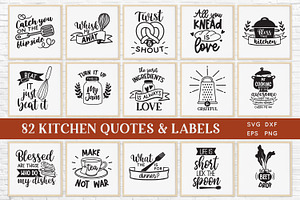82 Kitchen Quotes and Labels