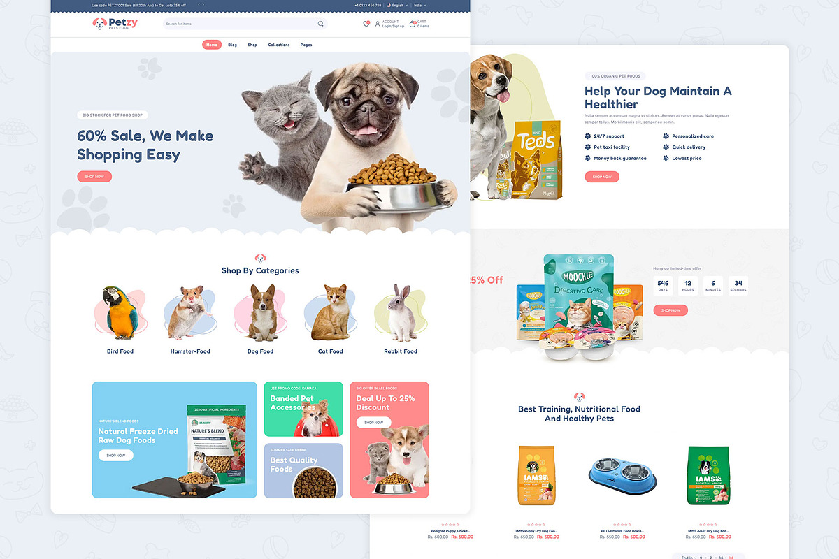 Pet Food | Shopify Theme, a Shopify Template by LogicGo Shopify Experts (Photo 5 of 6)