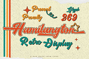Hamilangton - Retro Display Font, a Script Font by Dhabee (Thumbnail 3 of 17)