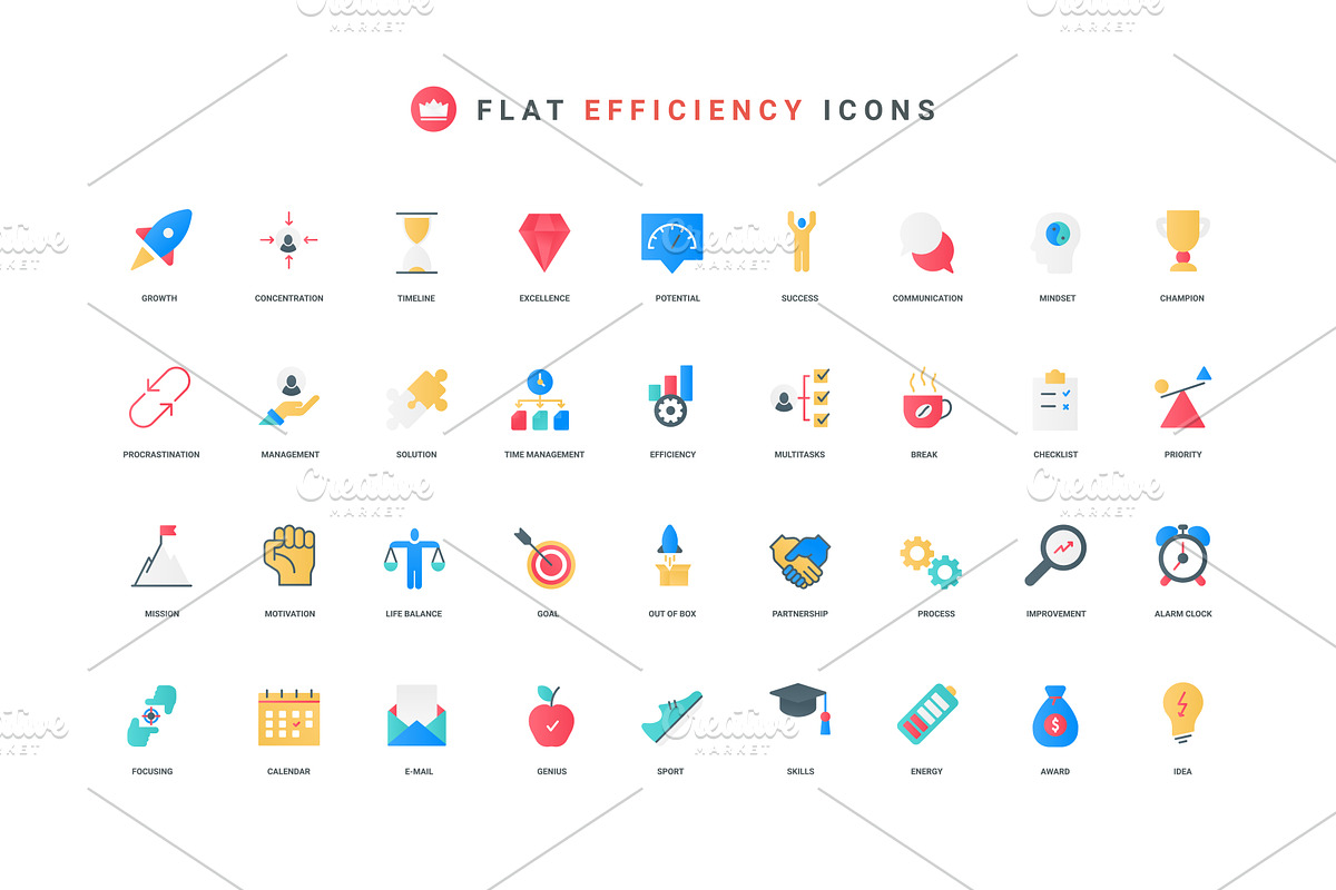 Process efficiency, skill and, an Object Illustration by Lemberg Vector